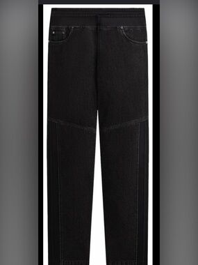 Adidas Kith Men’s size XL black side leg snap drawstring denim pants
